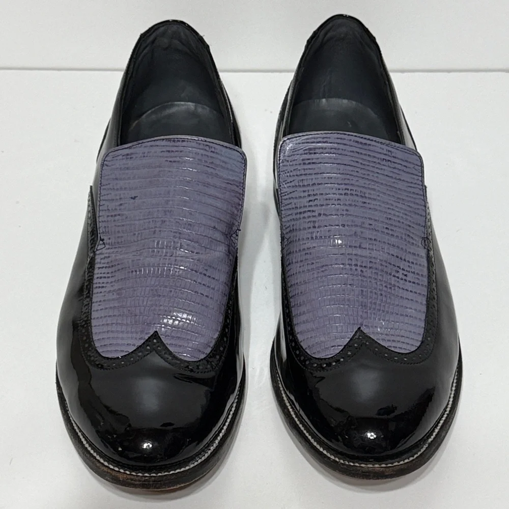 Stacy Baldwin Patent Leather Loafers